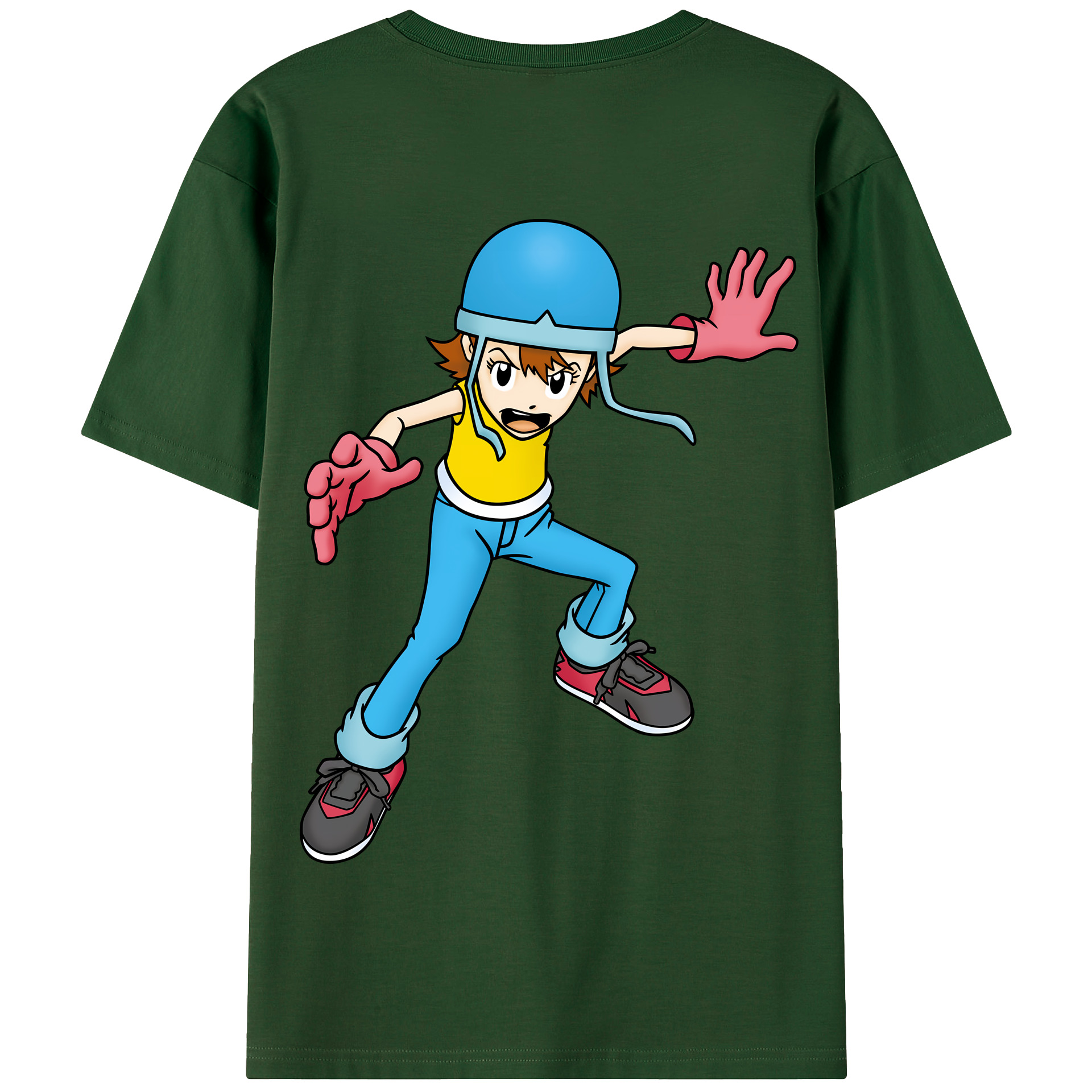 （画像用） Digimon デジタルモンスター/デジモン 綿100％半袖Tシャツ（背面プリント）